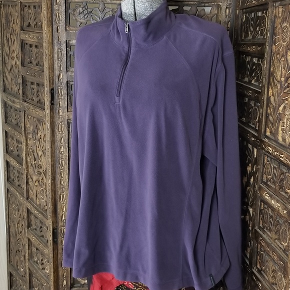 Columbia Jackets & Blazers - Columbia Purple Half Zip Fleece Jacket Pullover